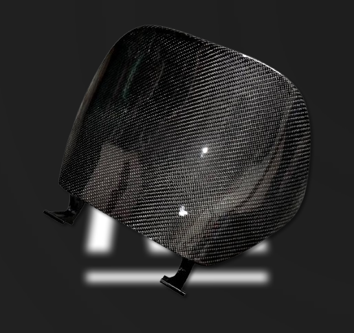 Geweven Carbon Zip Beenschildklep